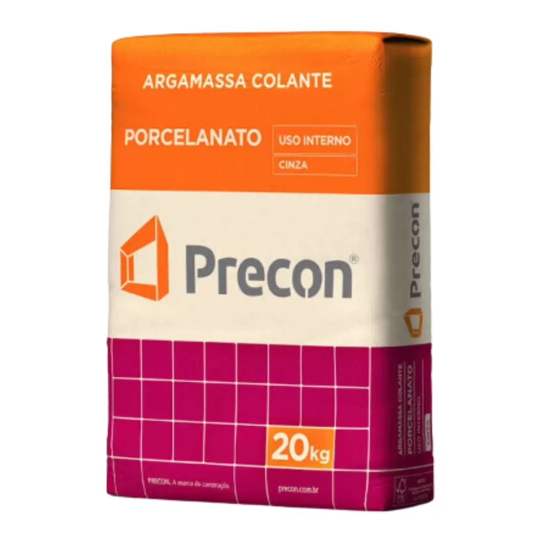 Argamassa Porcelanato Interno - Cinza