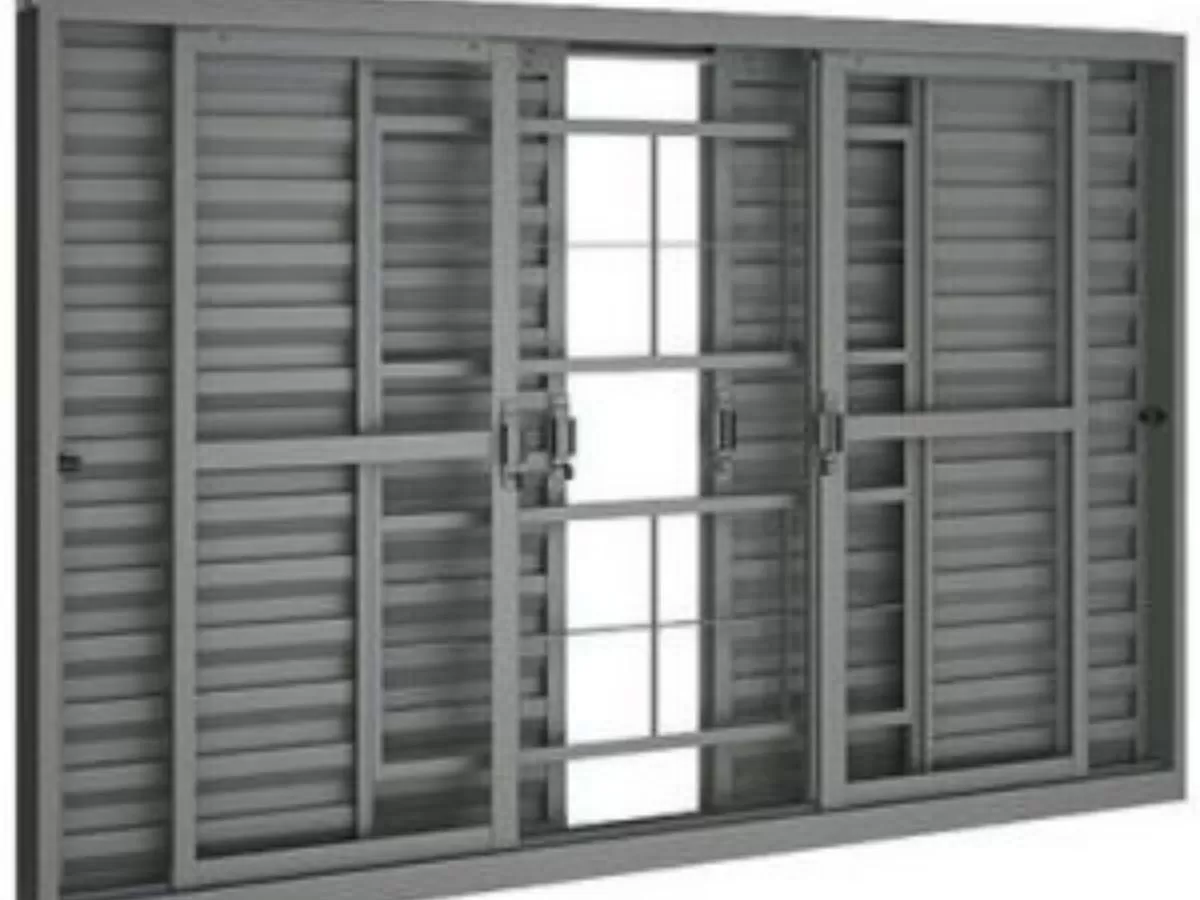 Janela Veneziana  Com Grade 100×100 POP