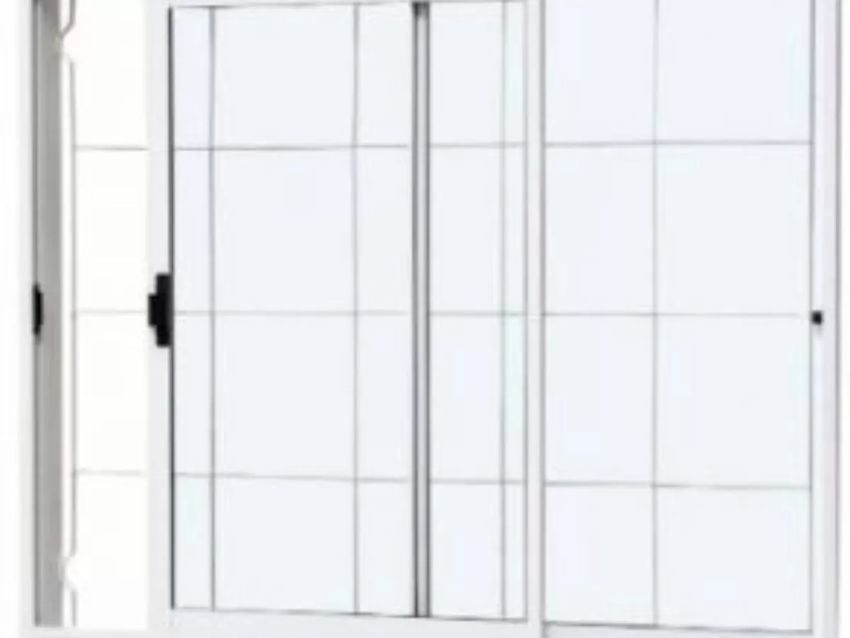 Janela de Correr 2 Folhas Com Grade 150X100 AÇO PINTADO